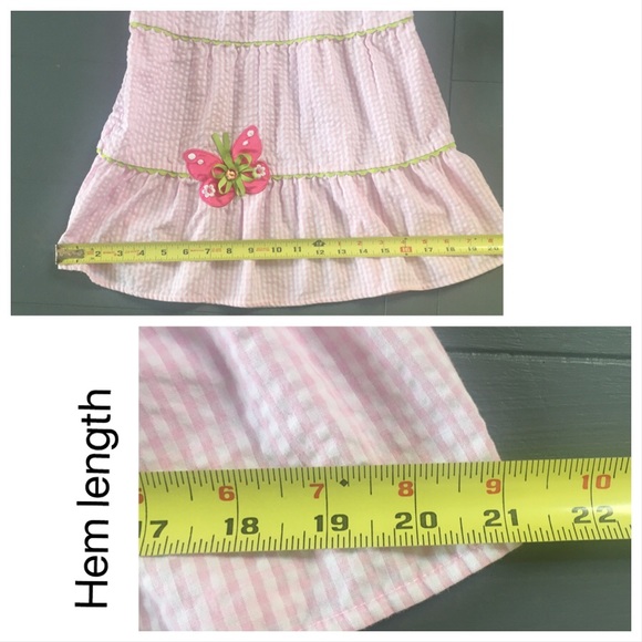 RARE EDITIONS Girls 6x Gingham Sundress - Picture 10 of 12